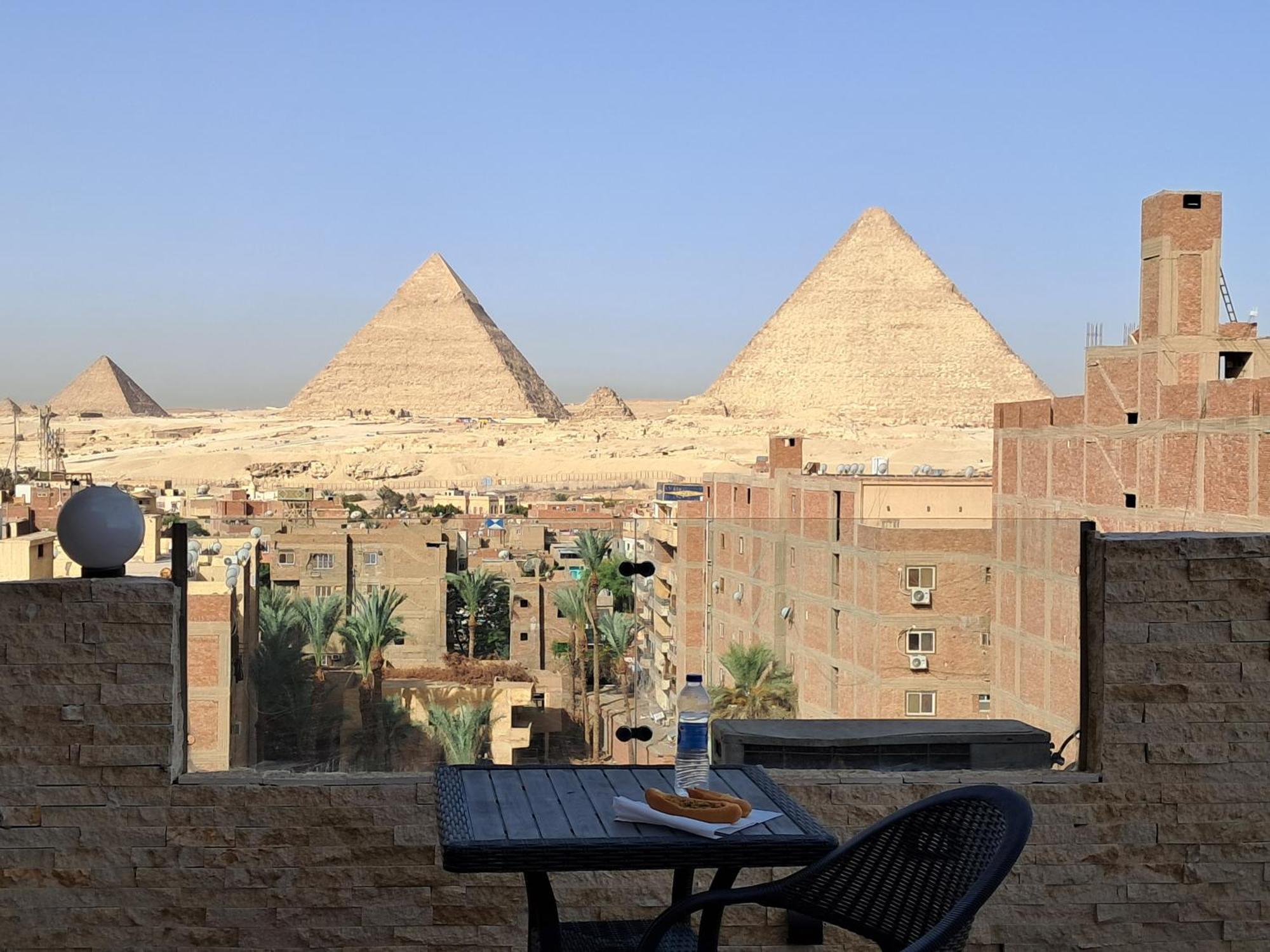 Piramide De Giza View Inn Kafrat al Jabal Exterior photo